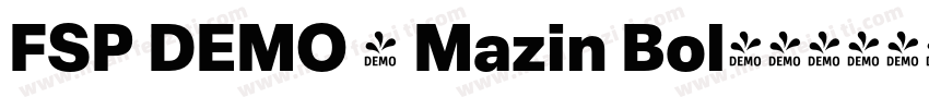 FSP DEMO - Mazin Bol字体转换